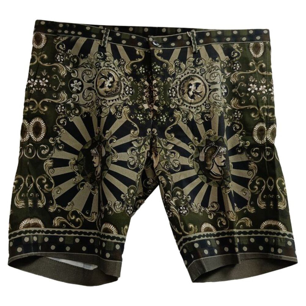 Dolce & Gabbana Printed Shorts in Multicolor Cotton